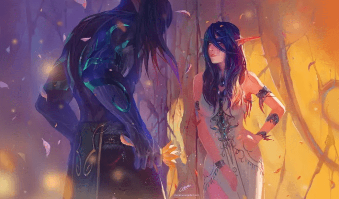 魔兽世界爱情故事——耳语海岸服情人节特别节目-GSWXY